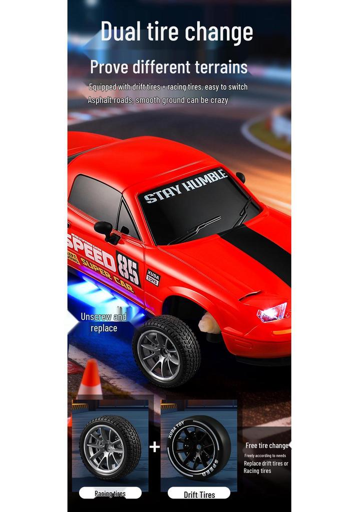 Высокоскоростная дрифт-радиоуправляемая машина AE86: Профессиональная полноприводная игрушка на радиоуправлении для детей