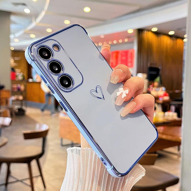 Роскошный чехол с покрытием для Samsung Galaxy A14 A34 A54 A24 A04S A12 A23 A33 A54 A12 A52 A24 Электроplated Силиконовый Мягкий Чехол Fundas