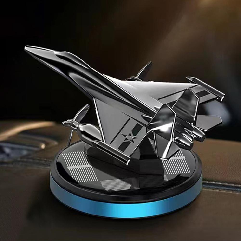 Car Perfume Aromatherapy Car Solar Power Car Air Freshener Airplane Rotating Aromatherapy Oil Diffuser Lasting Fragrance