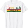 Its The Juneteenth for Me Freeish Since 1865 Independence Day TShirt Black Pride with Pan African Flag Graphic Tee Tops Gift