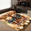 1PC Custom Name Winter Highland Cattle Theme Floor Mat Ideal for Living Room, Game Rooms, Office, Bedroom,Floor Mat Playful Design72