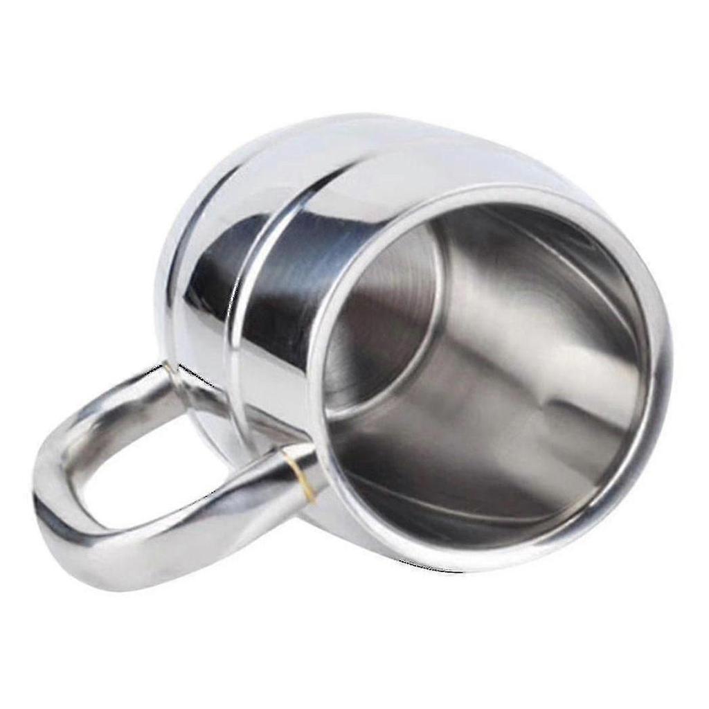 Stainless Steel Beer Mug 550ml Beer Mug Double Layer Insulated Tea Cup Water Cup Drink Thickened - CHUNCC