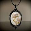 Vintage Floral Necklace Rose Flower Pattern Rope Chain Necklace New Charm Necklace