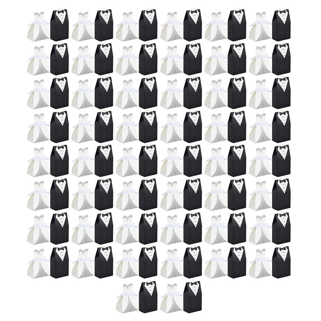 Европейский стиль коробки конфет конфеты Storege сумки 50 комплектов 100 шт смокинг свадебные платья выкройки для свадеб