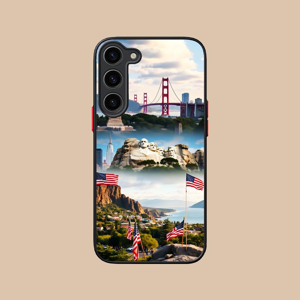 Силиконовый чехол для мобильного телефона с флагом США Америка для Samsung Galaxy S26 S25 S24 S23 S22 S21 Plus FE Ultra Цветная крышка