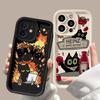 Смешной чехол для телефона с кошкой Bang для iPhone 17 Air 16 15 14 13 12 Pro Max Plus 16E 7 8 SE 2 3 Iphone17 Милое животное Матовый силиконовый Funda