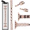 New GlacierX Zirconia Clover Chain Bracelet Rose Gold for Apple Watch 38/40/41mm Rose Gold