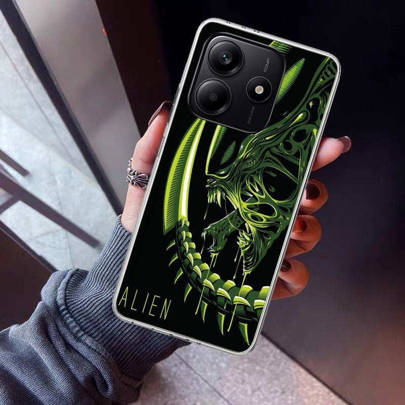 Cool A-Alien X-Xenomorph Phone Case For Xiaomi Redmi Note 10 11 12 13 14 15 Pro Plus 11S 12S 14S 11T 11E 10S Soft TPU Back Cover
