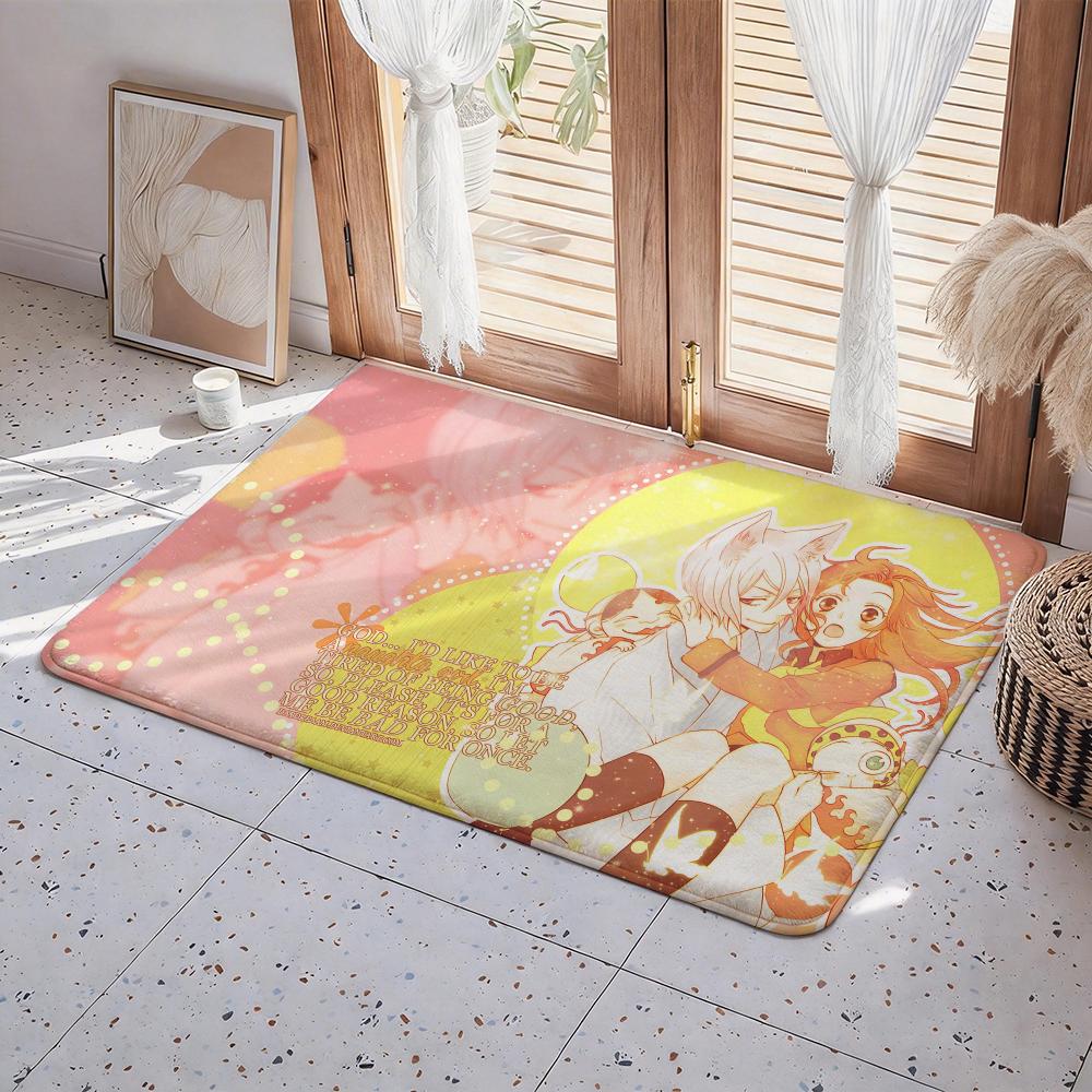 Anime Love K Kamisama K Kiss Floor Mat Eco  Flannel Doormat Non Slip Odorless Indoor Floor Rug Soft Short Plush Home Mat