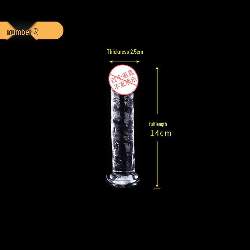 Yongai Crystal Transparent Simulation Dildo for Adults