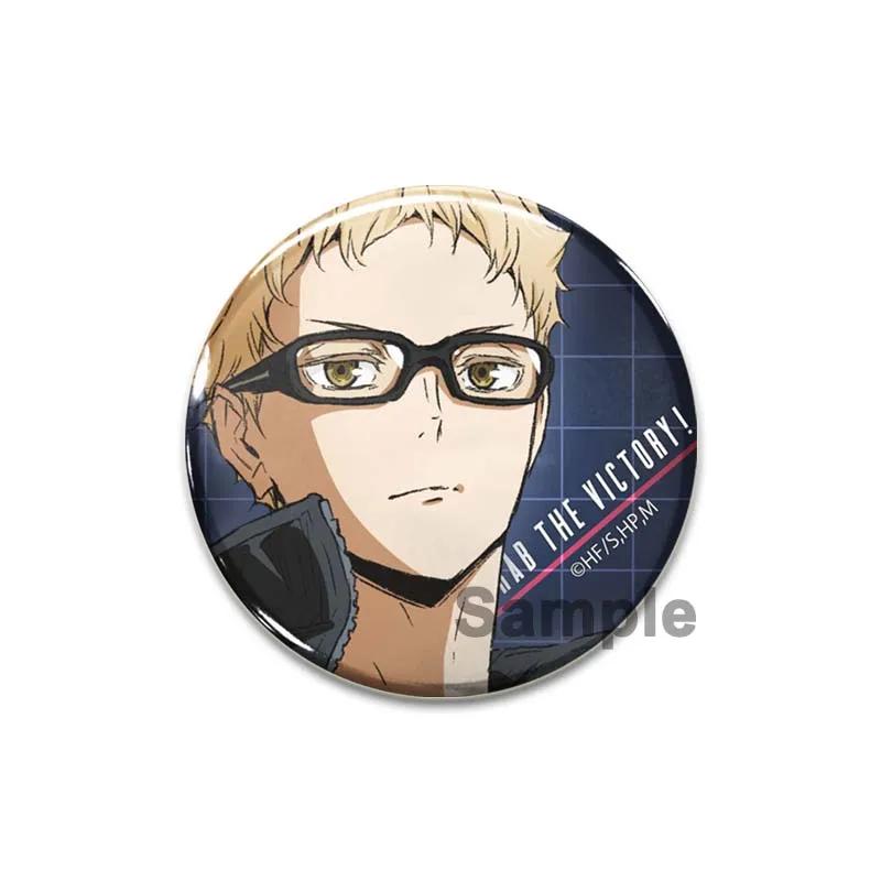 Горячая Распродажа Японское Аниме Haikyuu Жестяные Булавки Рюкзак Смешные Броши Значки Shoyo Hinata Timeskip Sakusa Atsumu Подарочные Периферийные Устройства