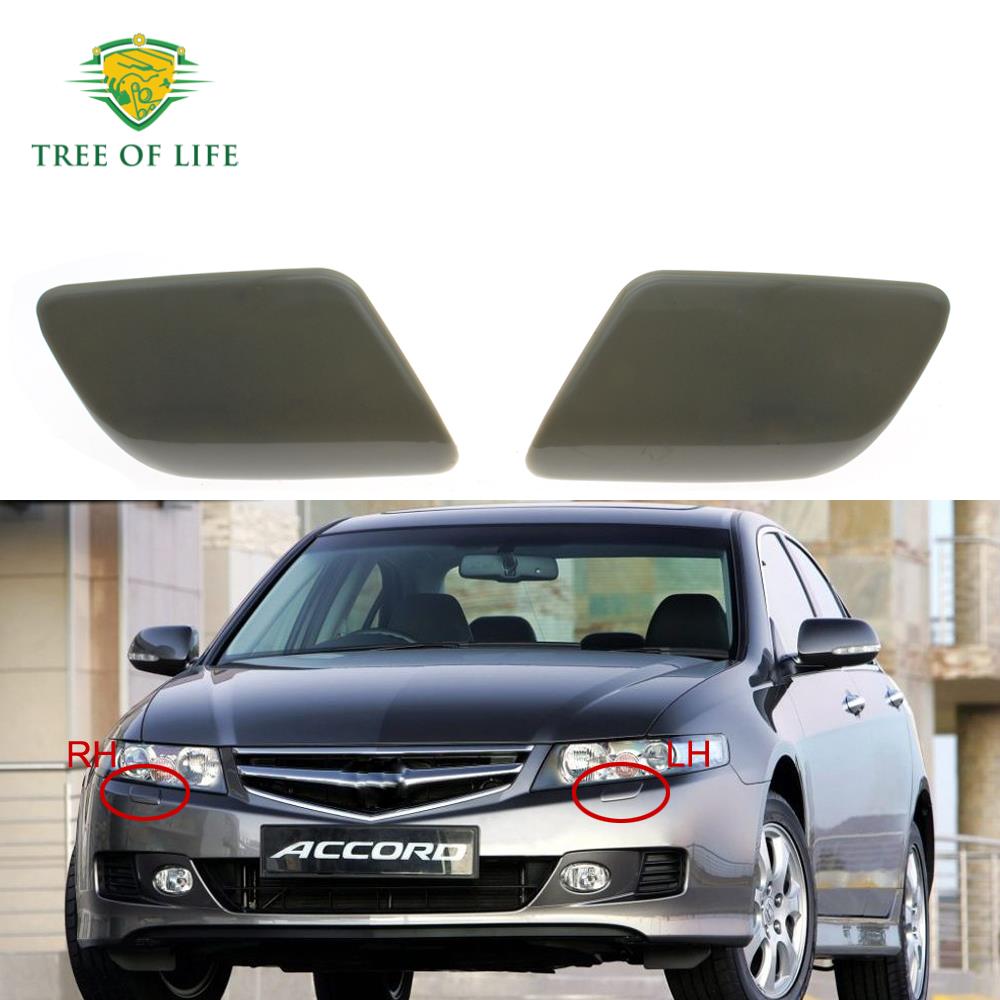 ZAG1 For HONDA ACCORD VII 2003 2004 2005 2006 2007 Front Headlight Washer Nozzle Cover Headlamp Water Spray Jet Cap 76882-SEA-S01