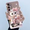 Чехол для Tecno Pova 3 LF7n Милый Мультяшный Кот Матовый Ударопрочный Мягкий Силиконовый Чехол для Телефона Для Tecno Pova 3 Pova3 Funda 6.9''