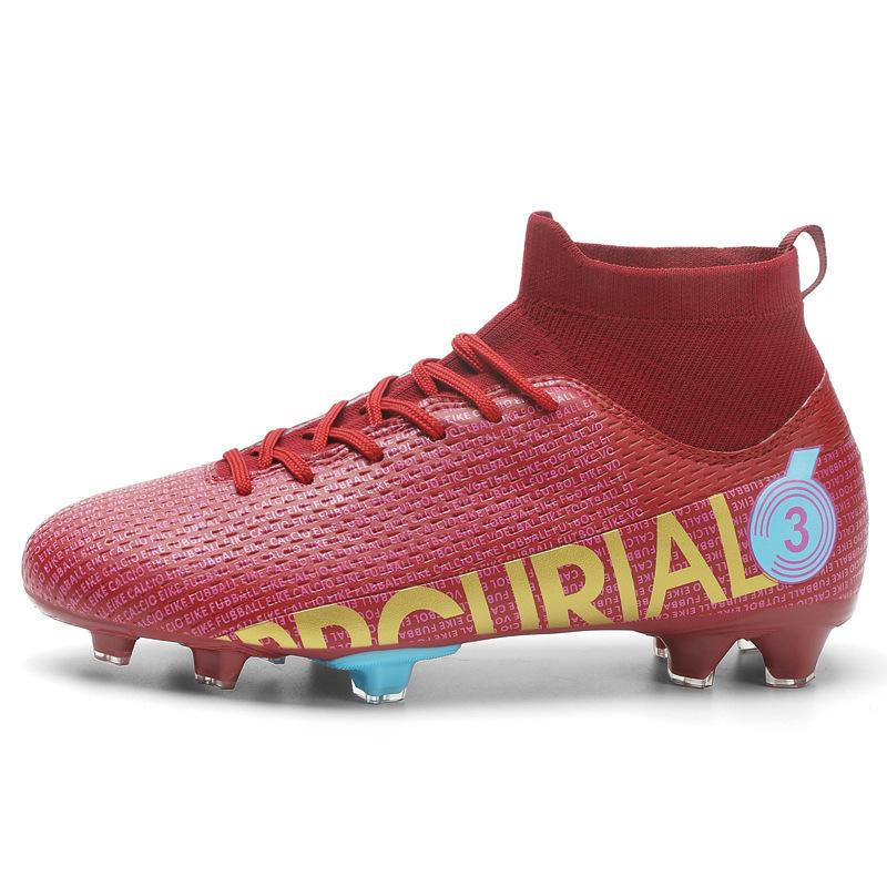 2025 new FGTF football shoes men's breathable high-top long and short nail football shoes grass training shoes