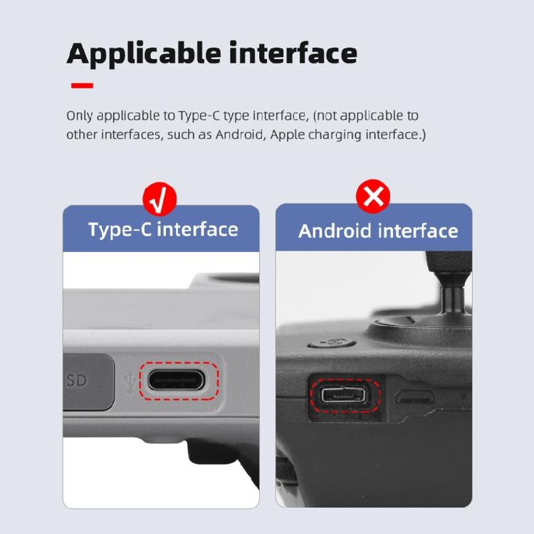 3 шт. Заглушки от пыли Type-C, Крышка от пыли TYPEC для пульта дистанционного управления Mini 3 Pro