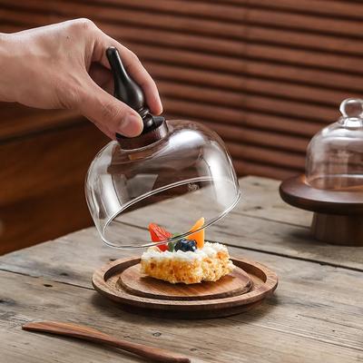 Деревянная подставка для торта с куполом, поднос для сервировки торта, декоративный, праздничный торт для конфет