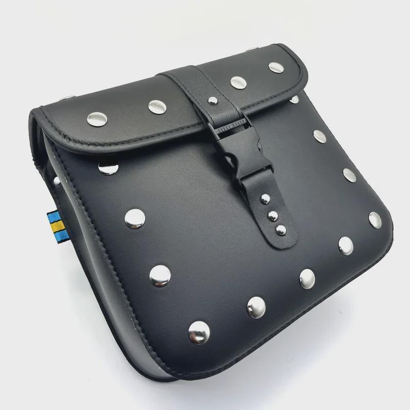 Универсальная кожаная водонепроницаемая боковая сумка для ретро-мотоцикла Yamaha GT150 Bigfoot 125