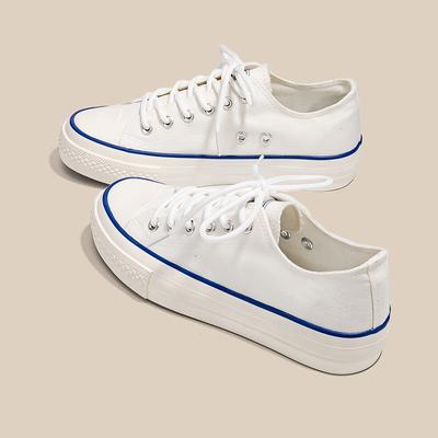 Холщовые туфли женские универсальные белые туфли весна и лето новые универсальные низкие повседневные туфли