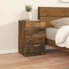 VidaXL Bedside Table Smoked Oak 40x40x63 Cm Engineered Wood820520