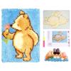 3D коврик крючком DIY Набор для рукоделия Начинающий Набор для изготовления 3D узор Медведь/Сова Сегментная вышивка Подушка Подушки для дивана