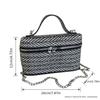 Woven texture small square bag, trendy everyday crossbody bag, high-end shoulder bag, stylish, versatile, casual, lightweight, textured leather bag.