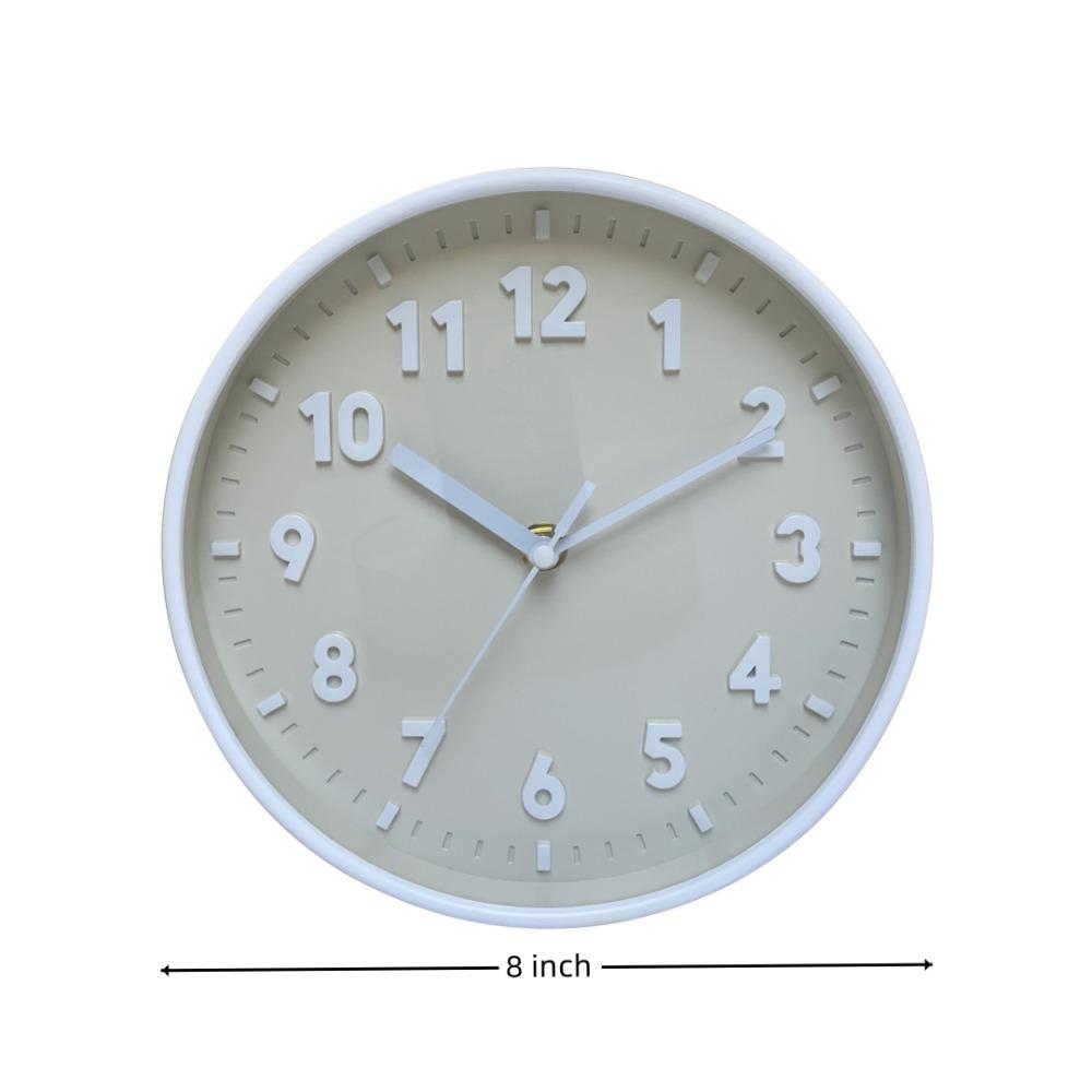 Бесшумные часы на батарейках, круглые часы 8 дюймов, офисное украшение, настенные часы с 3D-цифрами, детские