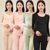 2-piece Set of Spring Pajamas for Pregnant Women, Long-sleeved Warm Nursing Clothes, Belly Control Home Clothes, Women's Solid Color Home Clothes