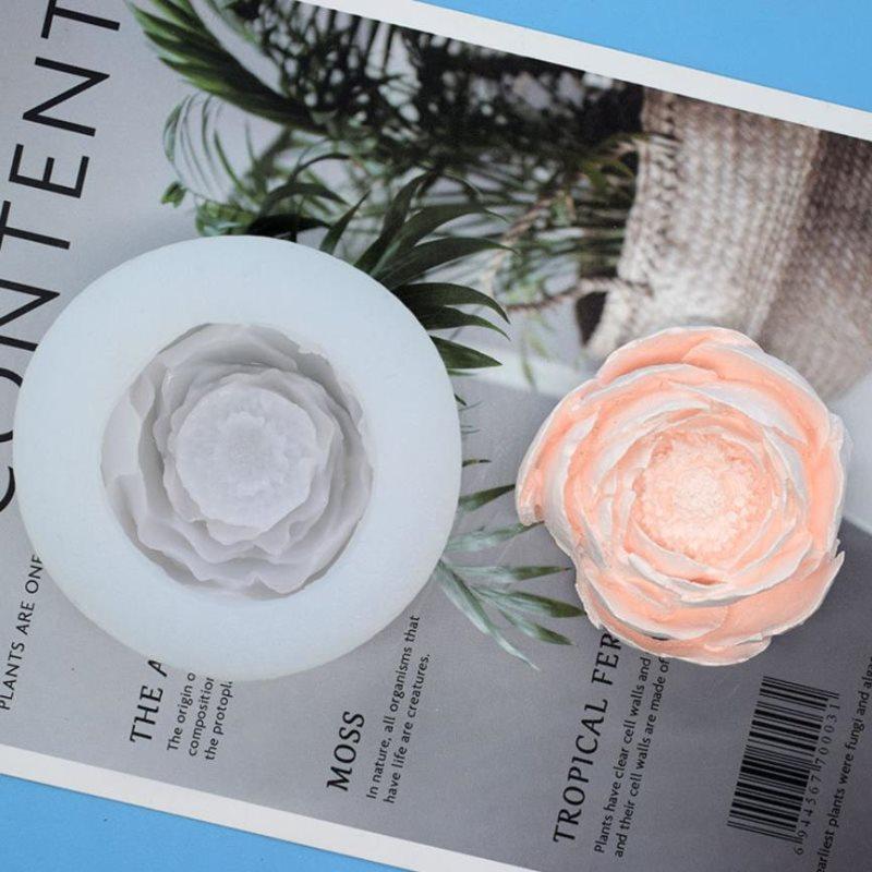 3D цветок розы свеча мыло торта силиконовая форма для изготовления мыла Diy ручной работы