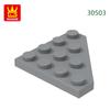 Нетоксичные 65 шт./лот 30503 4x4 Клиновидные строительные блоки Moc Насыпные детали Совместимые с Brick DIY Сборная игрушка для детей Подарочная коробка