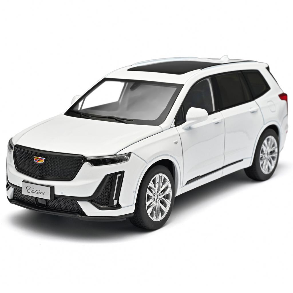 1:24 2023 XT6 SUV Alloy Car Model Diecast Metal Toy Vehicles Car Model Simulation Sound and Light Kids Gift