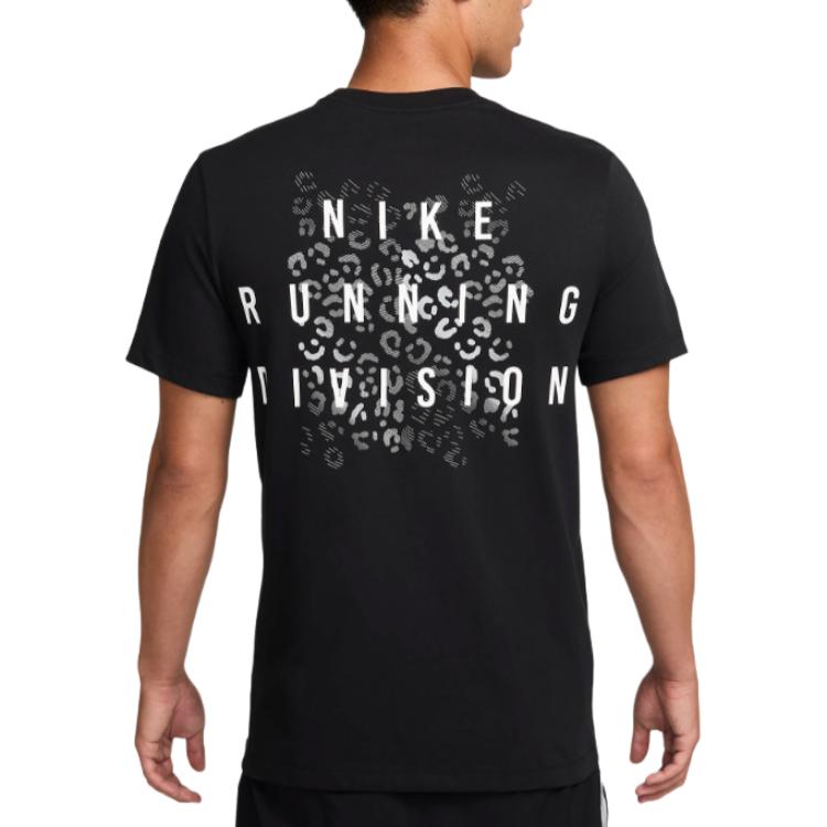 Nike T Shirts Men's Black Crew Neck Moderate Straight Fit FZ8057-010
