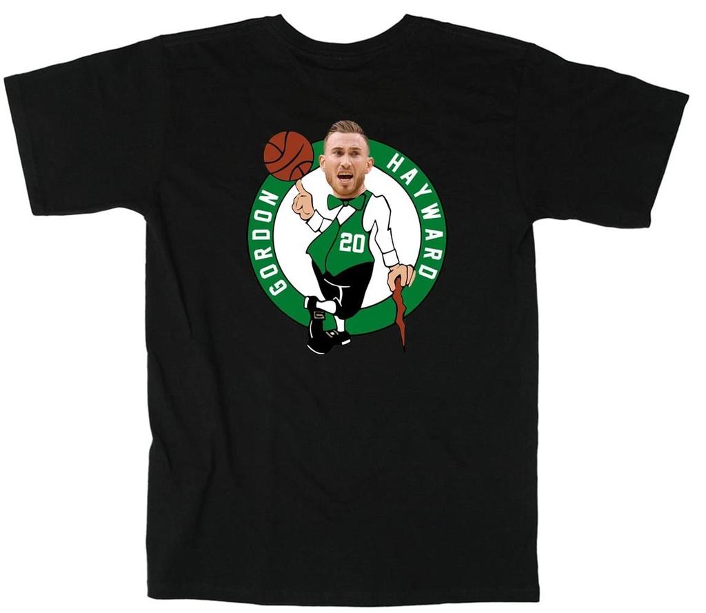 BLACK Boston Celtics Gordon Hayward "LOGO" T-Shirt