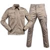 Tactical Camo Uniform Set Multi-Pocket Outdoor Hiking Running Fishing Training Wear Slim Fit