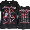 Motley Crue The Final Tour 2015 Черная Хлопковая Футболка с Двусторонним Принтом Унисекс S-5XL Унисекс Футболка