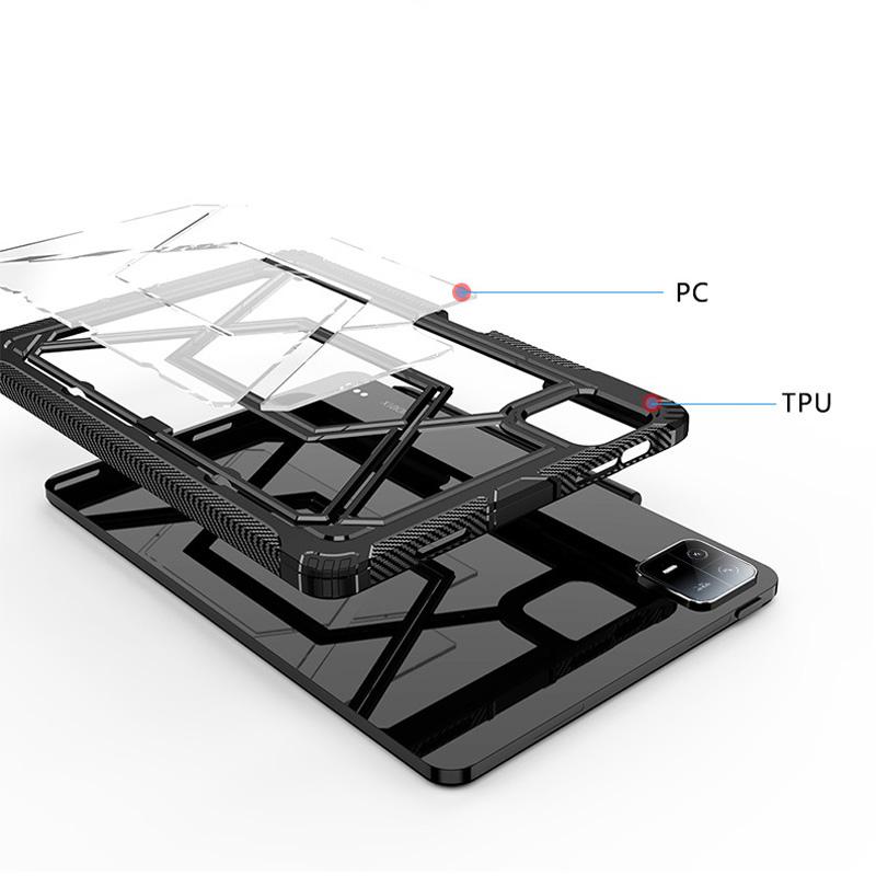 Чехол для планшета Xiaomi Pad 6 Pro, 11 дюймов, прозрачный магнитный чехол-подставка с кристаллами для Xiaomi Mi Pad 6, 2 в 1, жесткий чехол с невидимым кронштейном