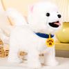 Yousheng Electric Plush Dog Toy with Leash Licking Tongue Walking Puppy Plushie with Touch Sensing Lifelike Sounds Toddlers Interactive Simulation