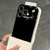 Luxury  Auto Glass Phone Case for iPhone 17 Air 16 15 14 13 12 11 Pro Max Plus Shockproof Glossy Reflective Armor Cover