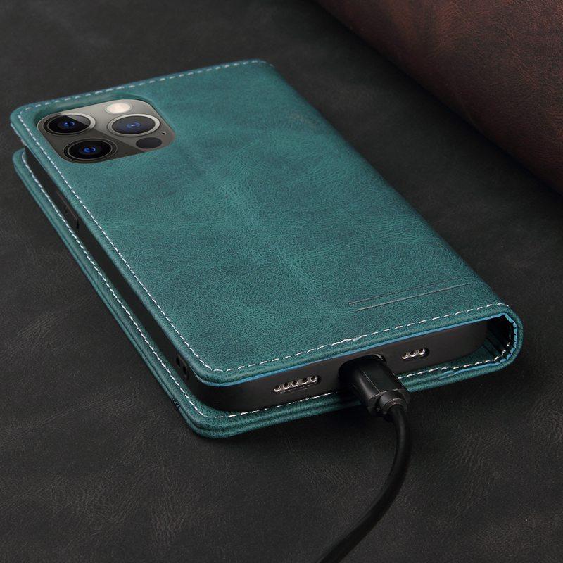 Кожаный чехол-кошелек для предотвращения мошенничества с кредитными картами для iPhone 13 12 Pro Max Samsung S22 S21 FE S20 A12 A32 A52 Xiaomi POCO F3 X3 Redmi Note 11 10