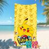 Beach Towel with Pokémon Pattern - soft,absorbent,machine washable Lightweight&Modern,swimming,Travel Essentials
