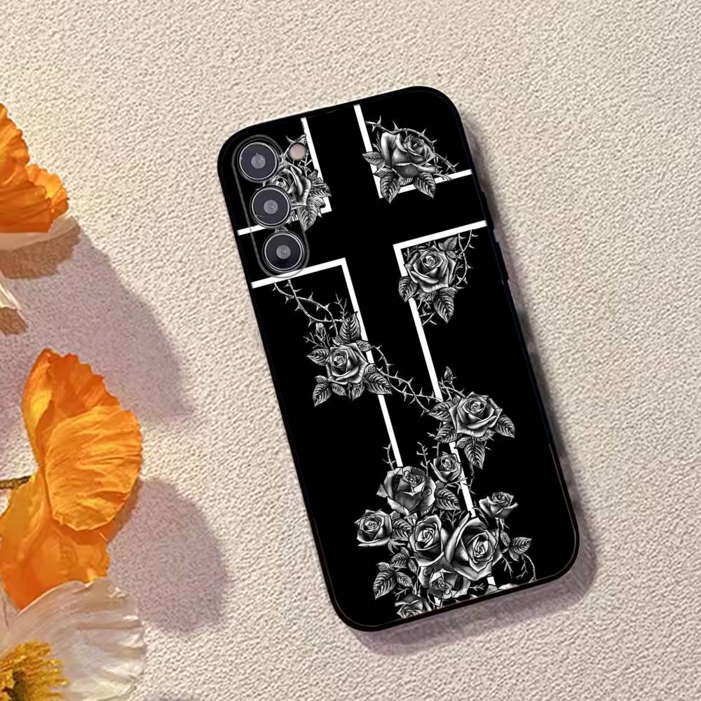 Чехол для телефона C-Cool Dark Catgothic C-Cross Черный Силиконовый Мягкий Для Samsung Galaxy A73,A72,A71,A70,A53,A52,A51
