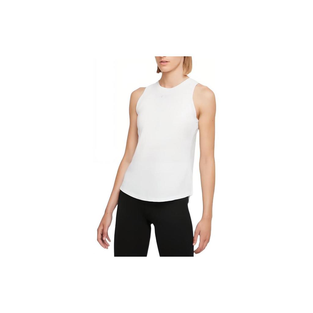 Nike Dri-FIT One Luxe однотонный круглый вырез майка женская топы белый DD0616-100