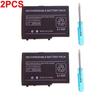 Pack de batteries Lithium-ion rechargeables, avec tournevis, pour Nintendo DS Lite DSL NDS Lite NDSL, 2000mAh, 3.7V, 2 [93A01E1]