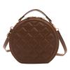 Bags Fashion Small Round Bags Niche Pressure Shell Handbags Large Capacity Textured Shoulder Bags Crossbody Bags
