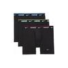 Трусы-боксеры с логотипом, однотонные, комплект из 3 пар, мужские, черные DV3970-914