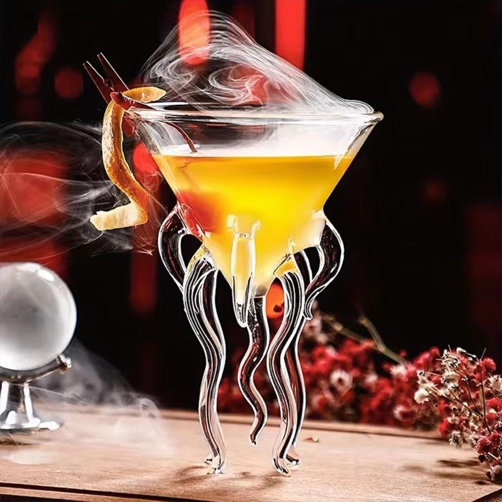 Drink Cup Creative Cocktail Glass Porcupine Fish Wine Glasses Swan Shaped Goblet  Bar