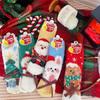 Christmas Stockings Children Christmas Gifts Warm Coral Fleece Cute Cartoon Natal Year Floor Sleeping Socks