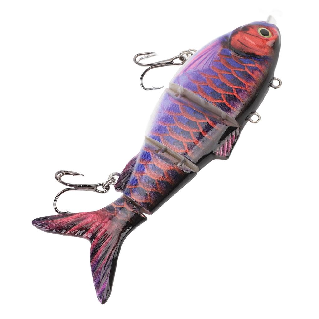 Роботизированная плавающая рыболовная приманка с несколькими шарнирами, перезаряжаемая через USB, электрическая рыболовная приманка со светодиодной подсветкой