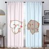 Персиковый моти кот затемняющие шторы для комнаты 2 панели шторы для спальни украшение на Хэллоуин перегородка домашний интерьер шторы