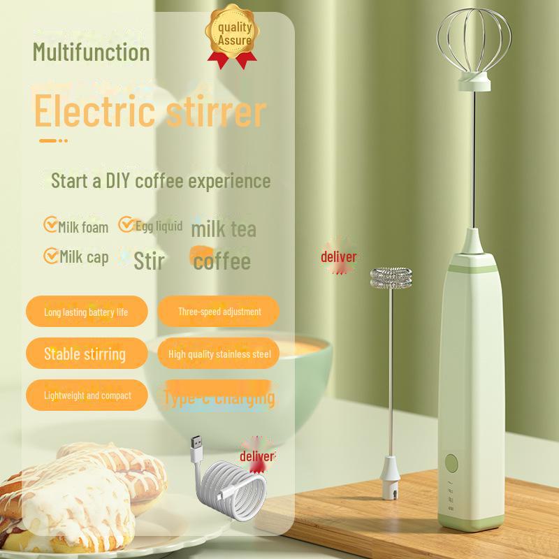 Беспроводной многофункциональный мини-вспениватель молока и яиц