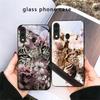 Цветочный Леопардовый Тень Для Samsung Galaxy A30 A31 A32 A33 A34 A35 A42 A30s A20 A25 A26 A51 A56 A54 A72 A73 70 Стеклянный Чехол для Телефона